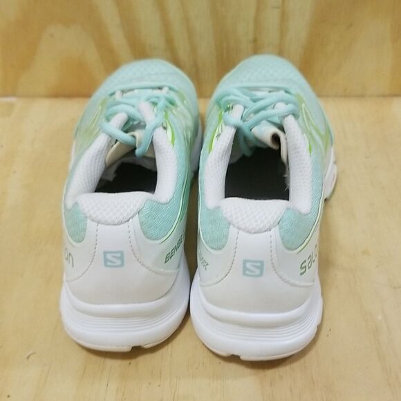 Women's Salomon Sense Link Green White Running Shoes Size 9 - Picture 4 of 7